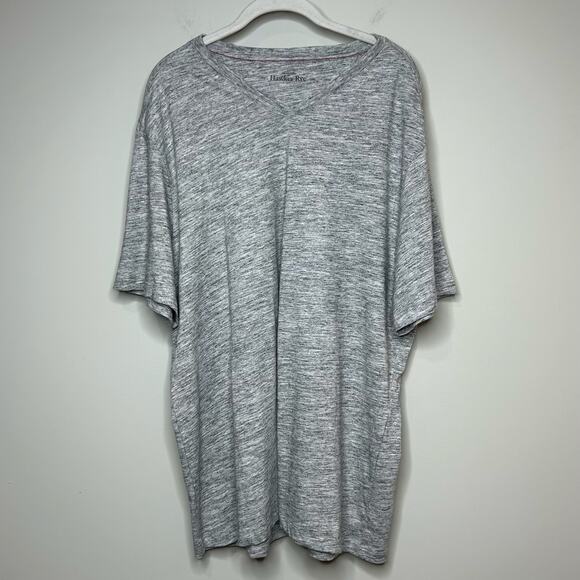 Hawker Rye V Neck T-Shirt Size L Heather Gray NWOT - Picture 1 of 8